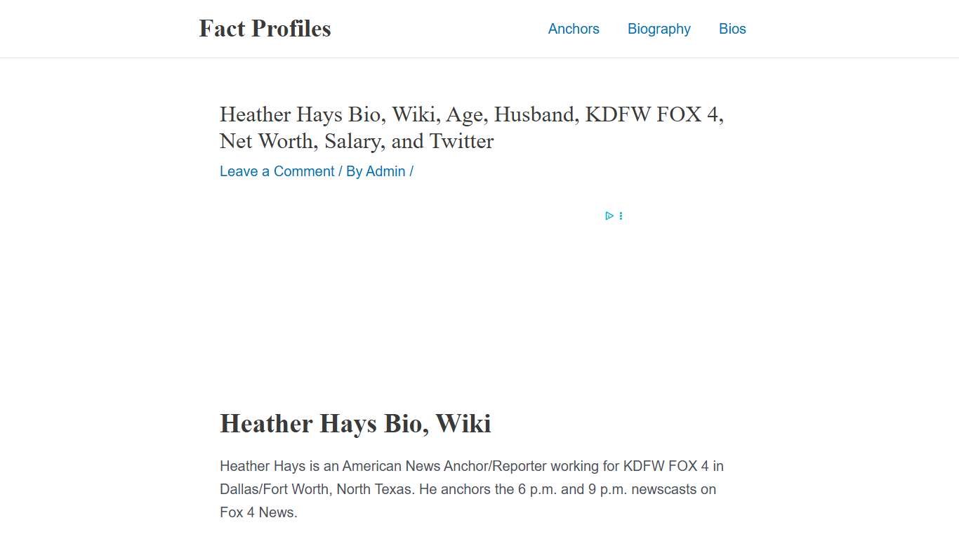 Heather Hays Bio, Wiki, Age, Husband, KDFW FOX 4, Net Worth, Salary